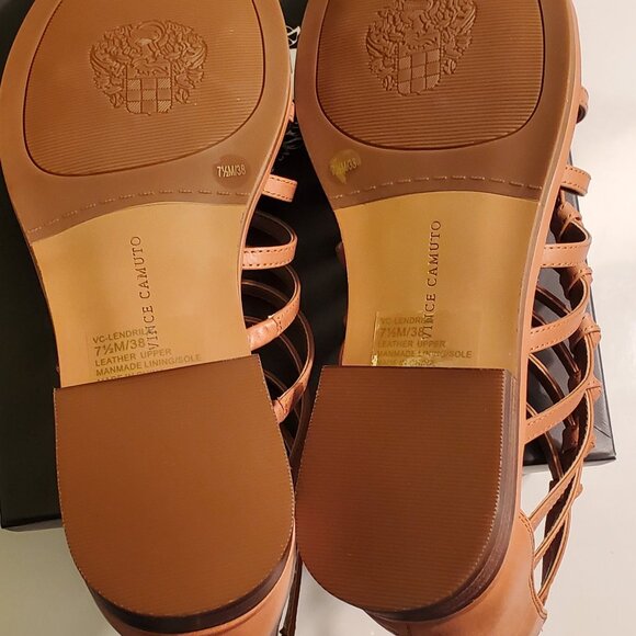 Vince Camuto Lendrila Gladiator Sandals Light Cognac 7.5 M - Picture 5 of 6